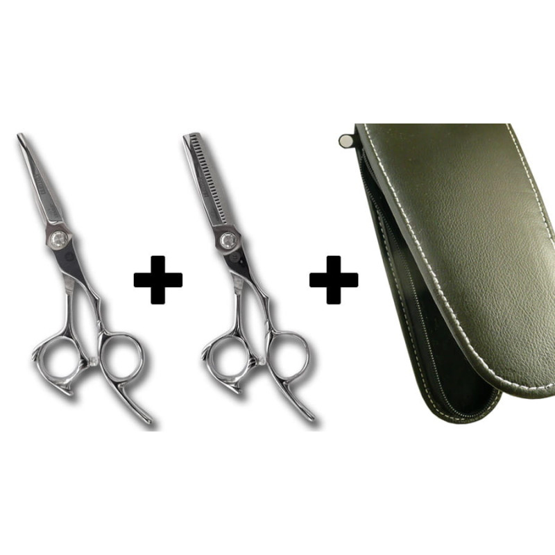 Komplet nożyczek Katana Offset 5,5" + etui GRATIS!